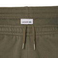 Green - Side - Lacoste Childrens-Kids Fleece Printed Jogging Bottoms
