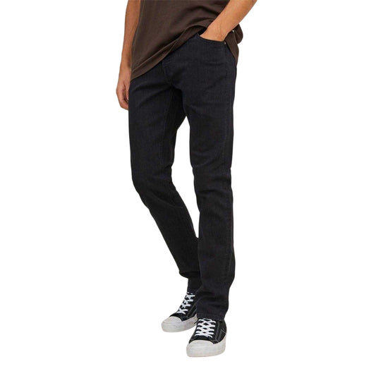 Black Denim - Front - Jack And Jones Mens Glenn Slim Jeans