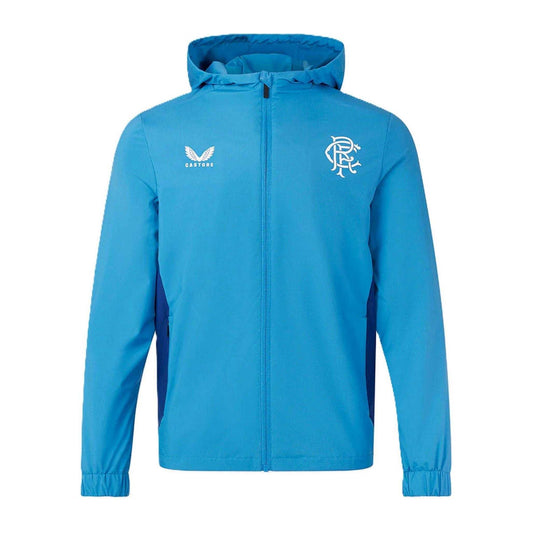 Blue-Deep Blue - Front - Castore Womens-Ladies Rangers FC Lightweight Training Jacket