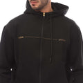 Black - Side - Boss Mens Artwork Full Zip Hoodie