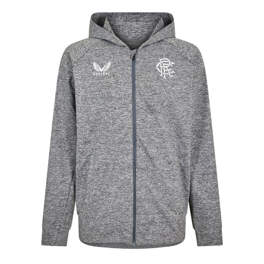 Grey - Front - Castore Mens Rangers FC Hoodie