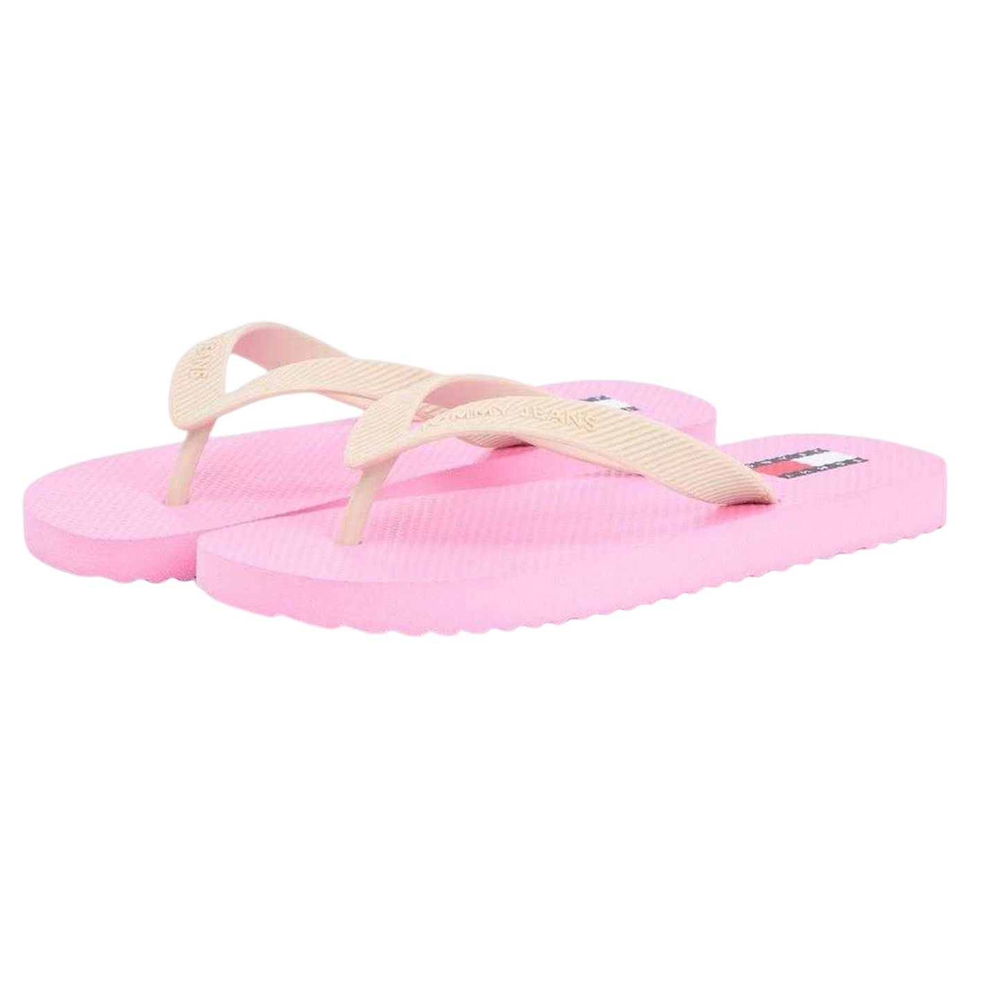 Pink - Lifestyle - Tommy Jeans Womens-Ladies Logo Flip Flops