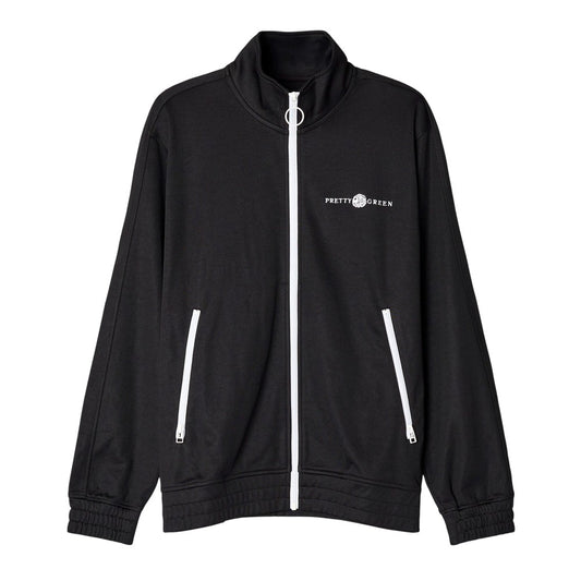 Black - Front - Pretty Green Mens Nimbus Performance Track Top
