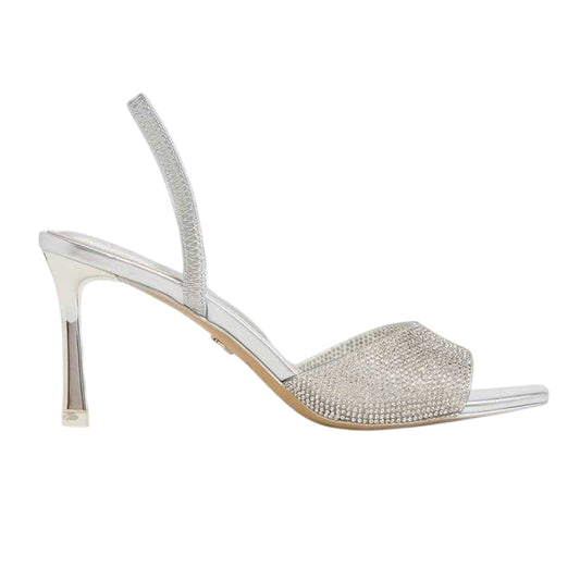 Silver - Front - Aldo Womens-Ladies Andyana Party Stiletto Heel Sandals