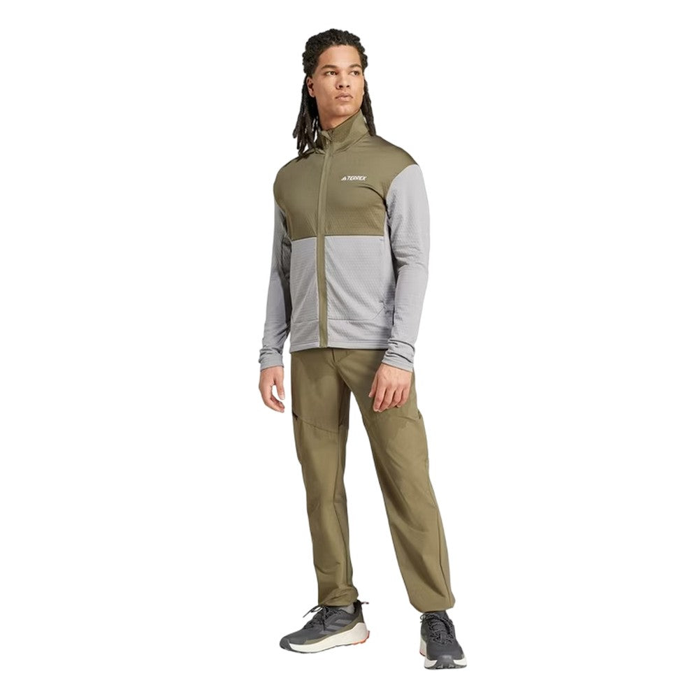 Solid Grey - Lifestyle - Adidas Mens Terrex Fleece Jacket