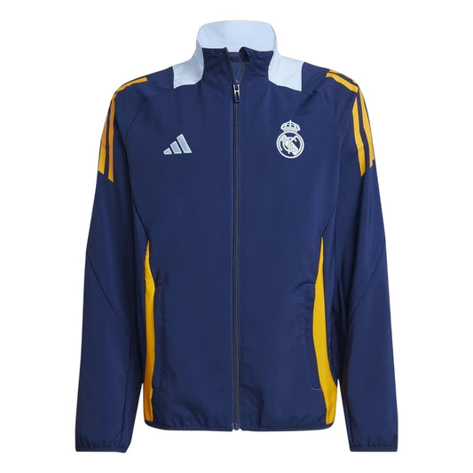 Team Navy Blue - Front - Adidas Childrens-Kids Tiro 24 Real Madrid CF Track Jacket