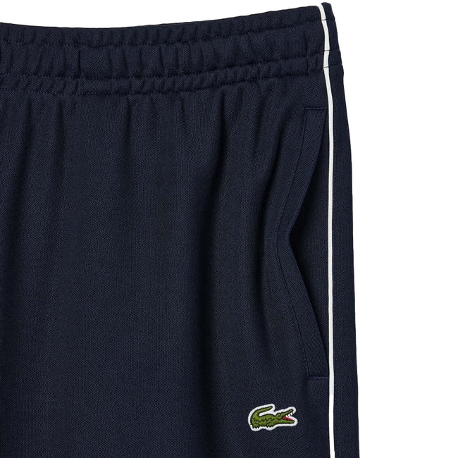 Blue - Back - Lacoste Mens Paris Interlock Regular Shorts