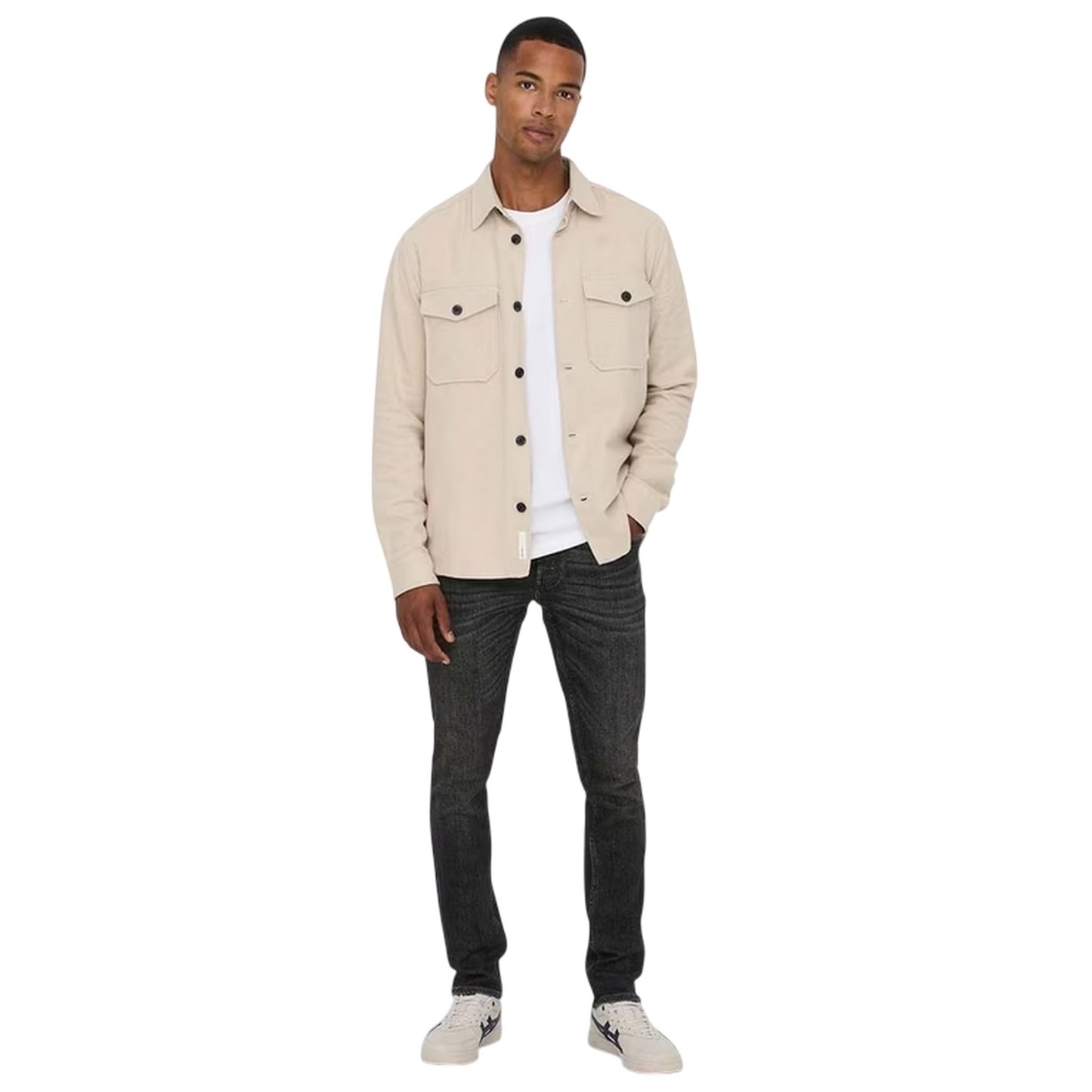 Black - Pack Shot - Only Mens 5 Pockets Slim Jeans