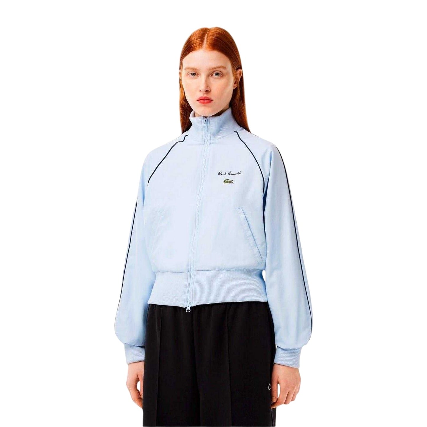 Blue - Lifestyle - Lacoste Womens-Ladies Raglan Track Jacket