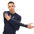 Navy - Side - Skins Mens Series-1 Long-Sleeved Base Layer Top