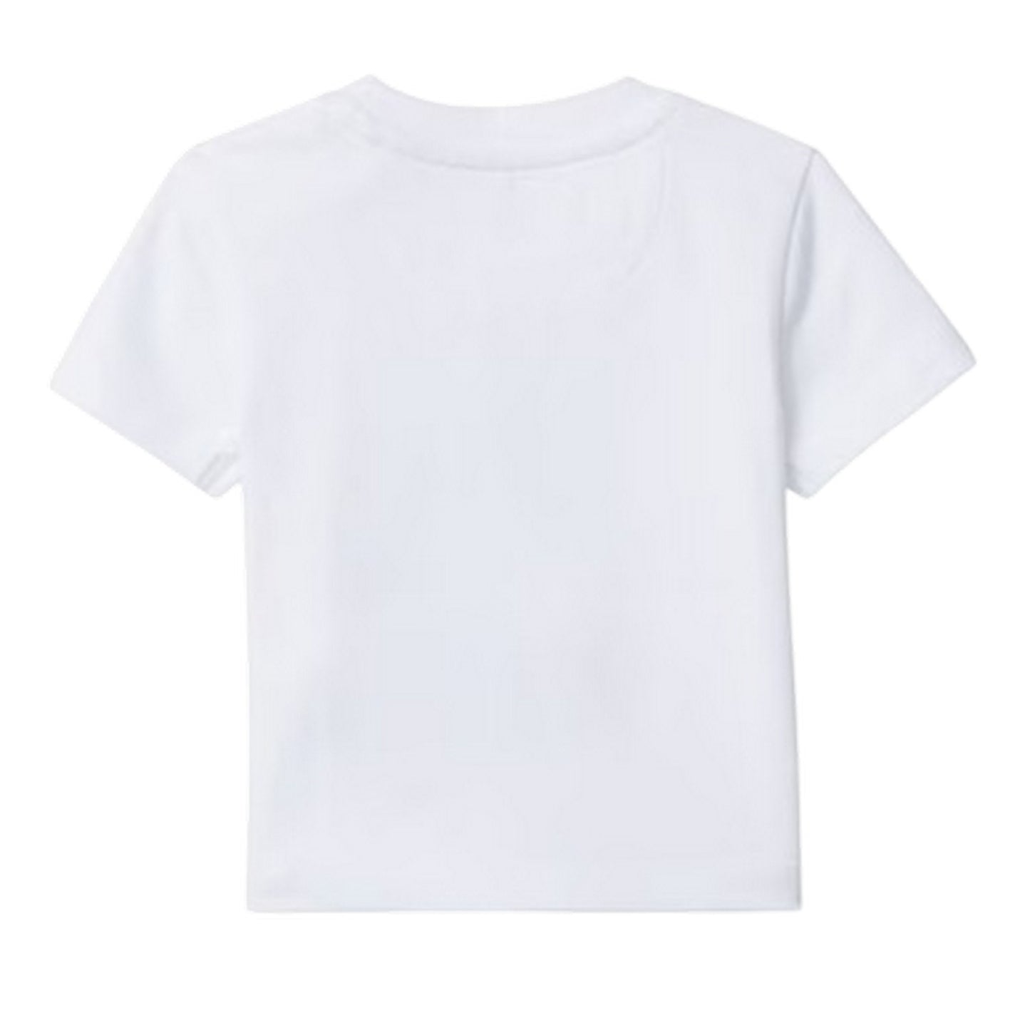 White - Back - Calvin Klein Childrens-Kids Logo T-Shirt (Pack of 3)