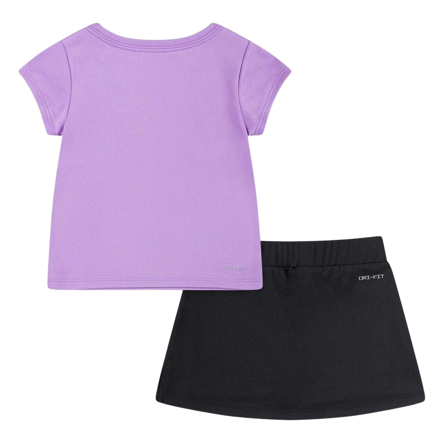 Rush-Fuchsia - Back - Nike Girls Scooter Dri-FIT Top & Skirt Set