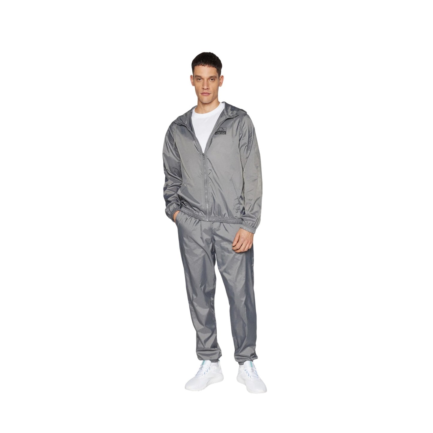 Grey - Lifestyle - Ellesse Mens Hybrid Jacket and Trousers Set