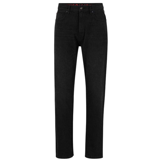 Black - Front - Hugo Mens Graffiti Face 5 Pockets Slim Jeans