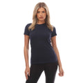 Navy - Front - Puma Womens-Ladies Plain T-Shirt