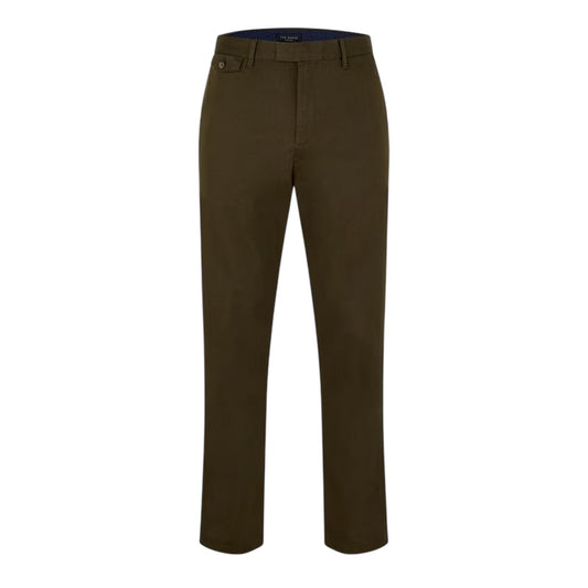 Khaki Brown - Front - Ted Baker Mens Haydae Straight Chinos