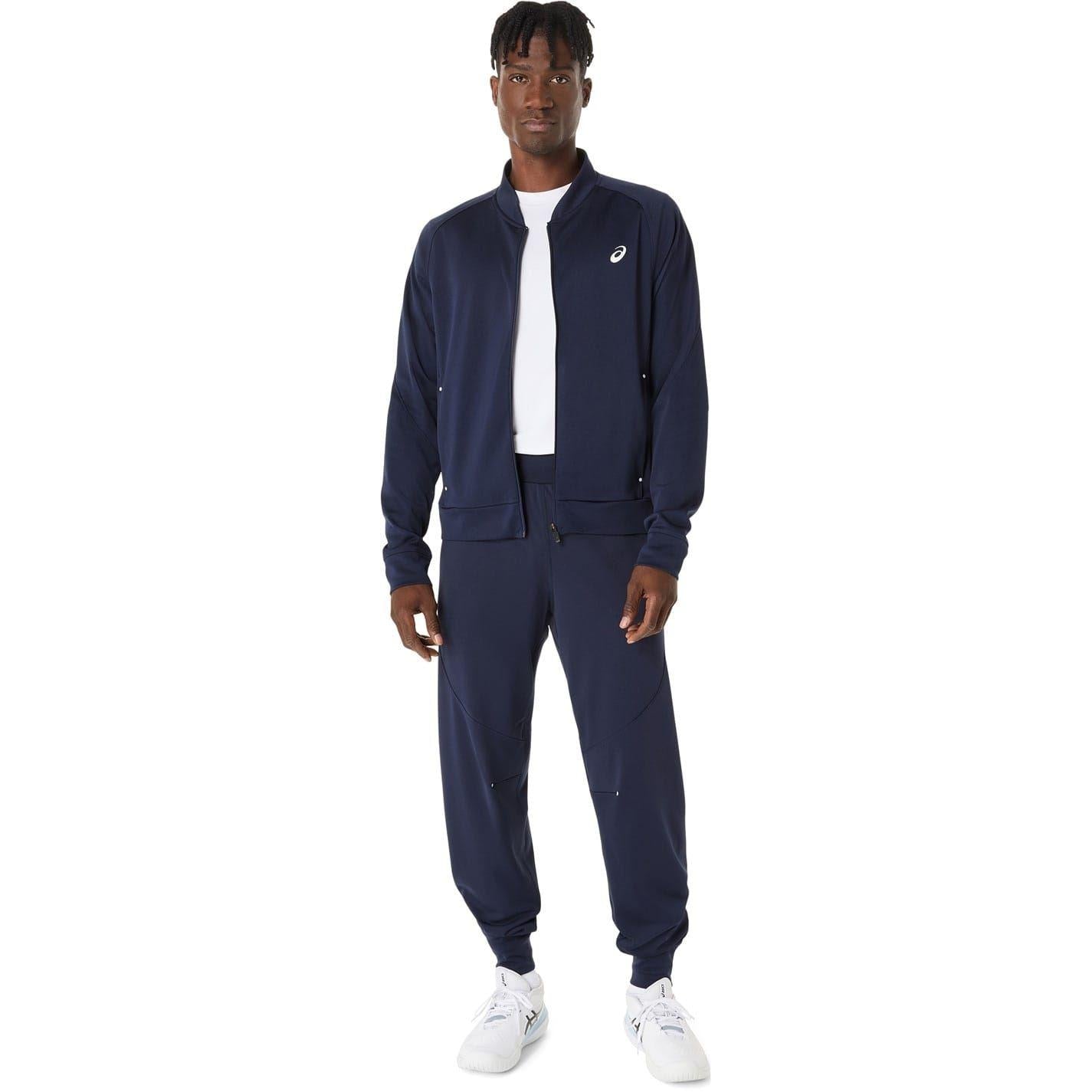Midnight Blue - Pack Shot - Asics Mens Court Warm Up Tracksuit Top