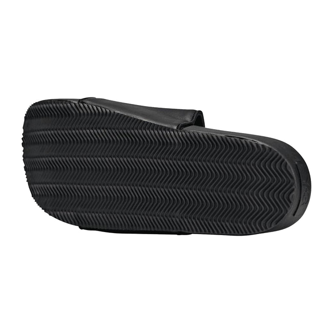 Black - Lifestyle - Y-3 Mens Plain Leather Sliders