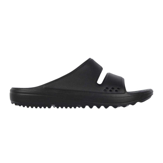 Black - Front - Hot Tuna Womens-Ladies EVA Double Strap Flat Sliders