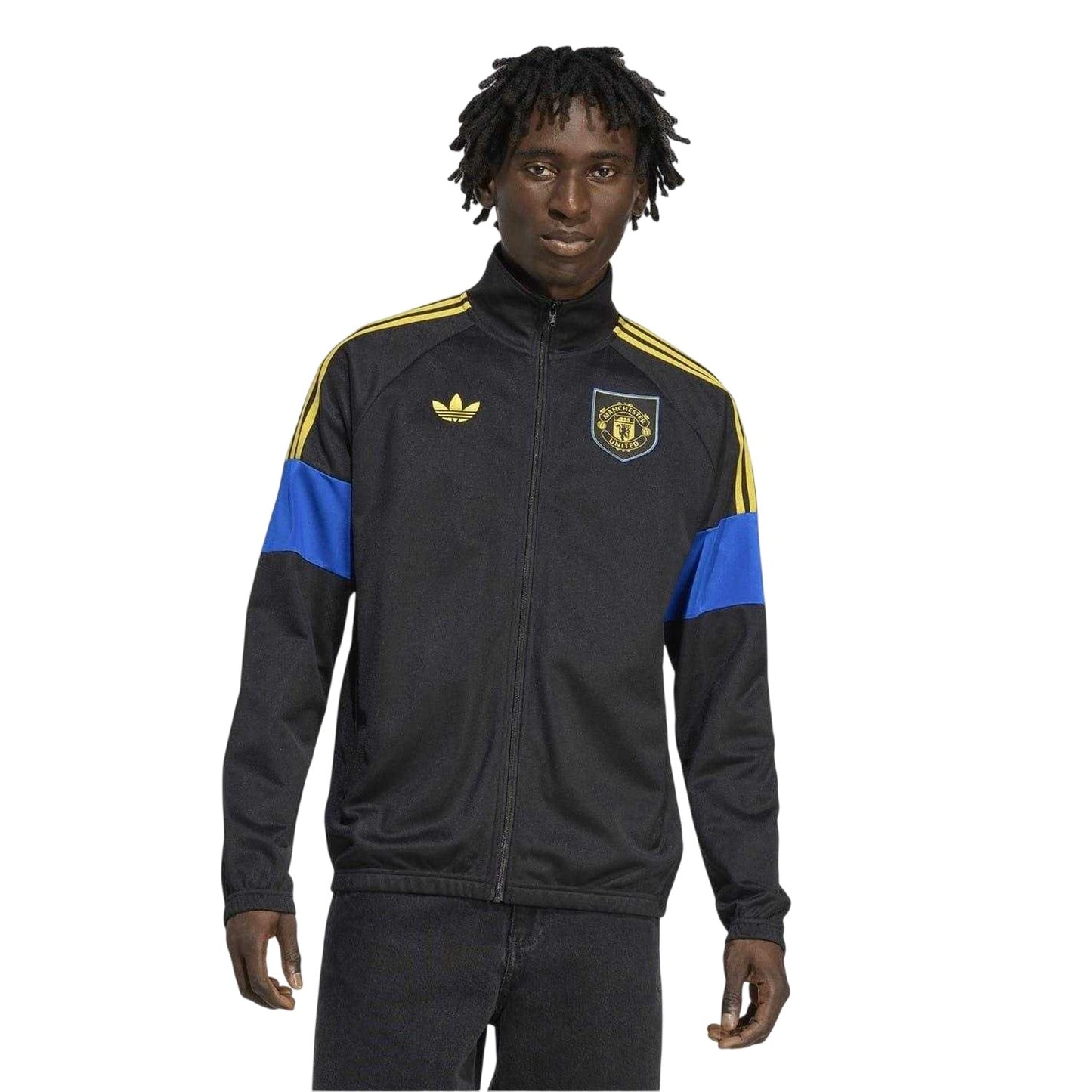 Black - Lifestyle - Adidas Mens Lifestyler Manchester United FC Track Jacket