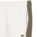 Cream - Back - Lacoste Mens Colour Block Jogging Bottoms