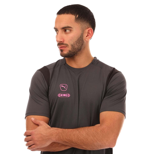 Grey - Side - Puma Mens King Pro Jersey