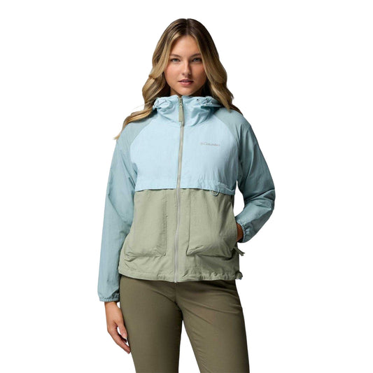 Green-Blue - Front - Columbia Womens-Ladies Spire Two Tone Soft Shell Jacket