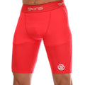 Red - Front - Skins Mens Series-1 Half Length Tights