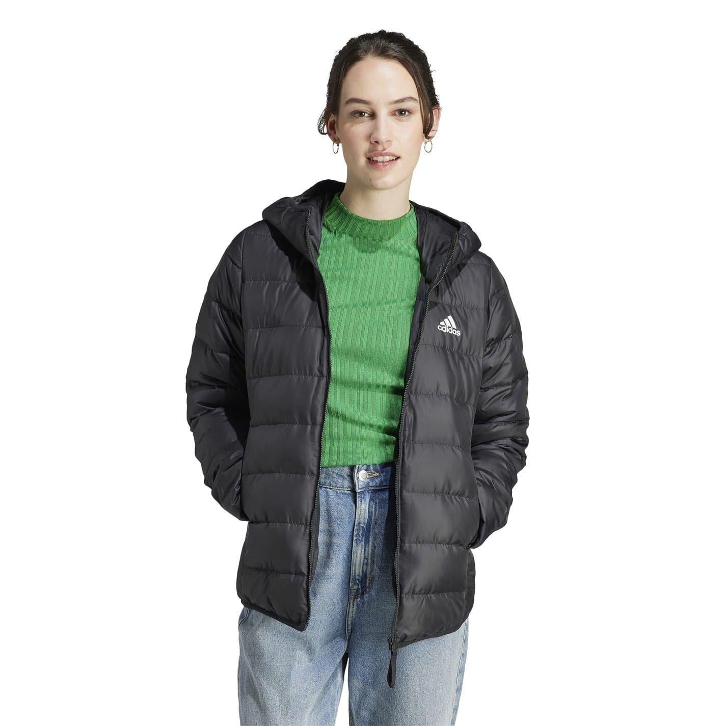 Black - Lifestyle - Adidas Womens-Ladies Essentials Down Jacket
