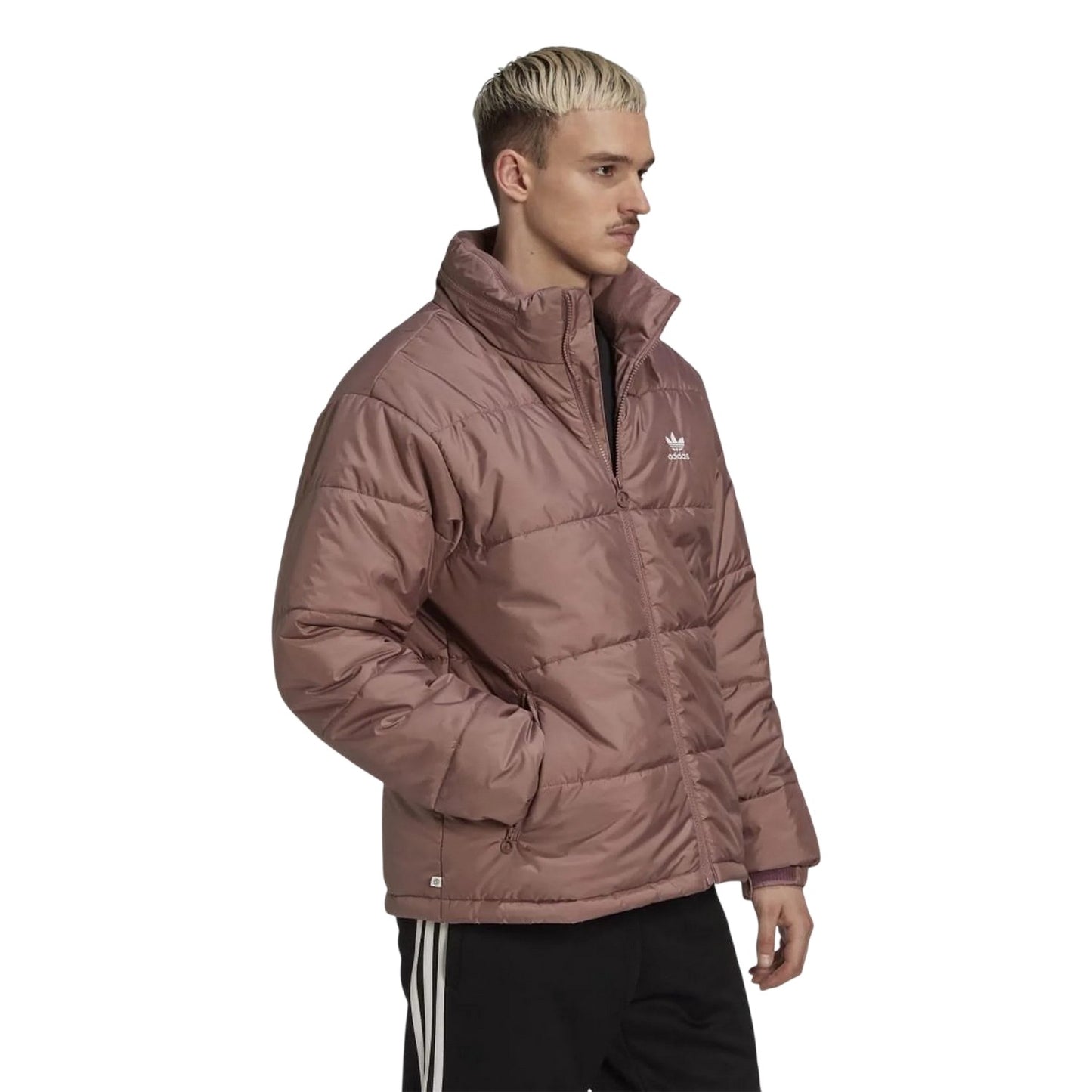 Burgundy - Lifestyle - Adidas Mens Essentials Puffer Jacket
