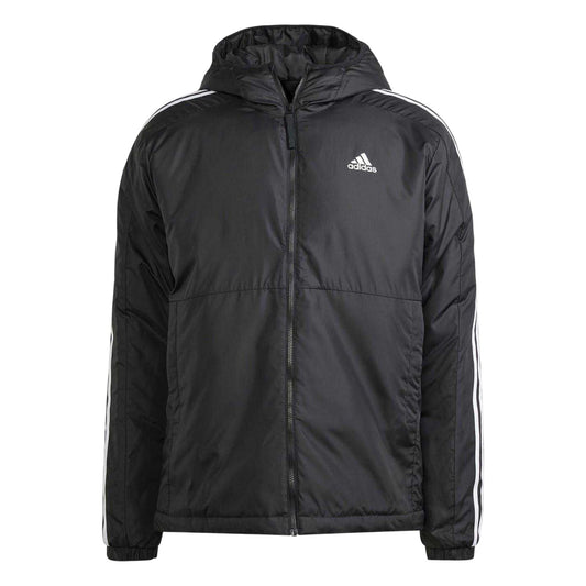 Black - Front - Adidas Mens Essential 3 Stripes Puffer Jacket
