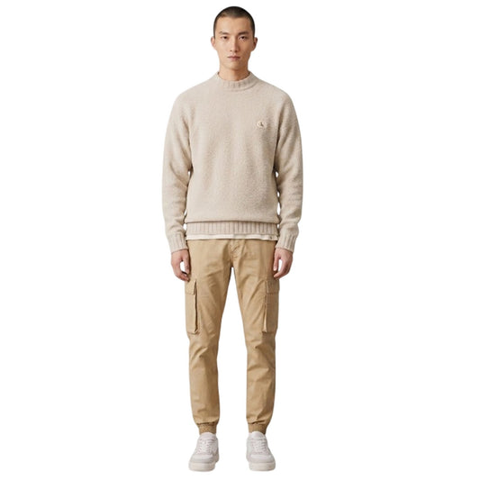 Travertine - Front - Calvin Klein Mens Skinny Cargo Trousers