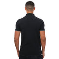 Navy - Back - Weekend Offender Mens Teresina Checked Trim Polo Shirt