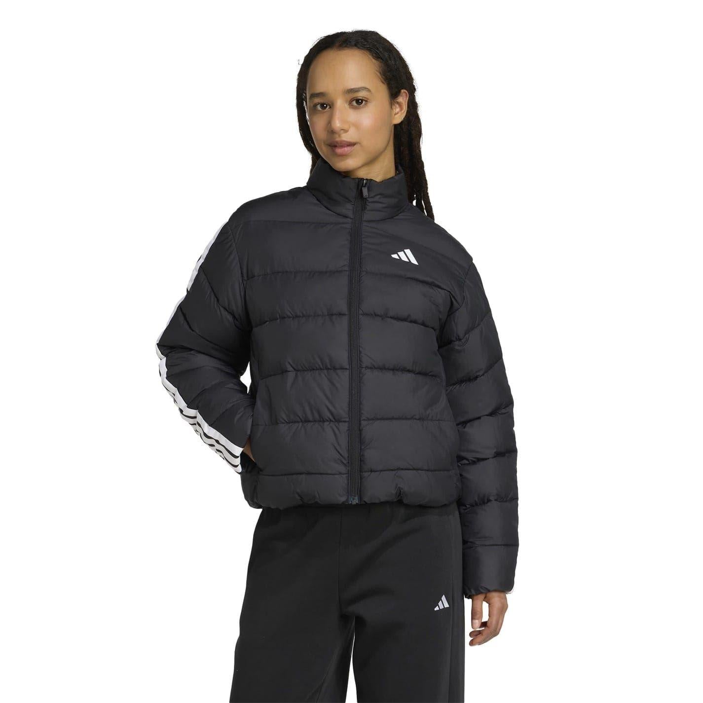 Black - Pack Shot - Adidas Womens-Ladies Climawarm Heavyweight Puffer Jacket
