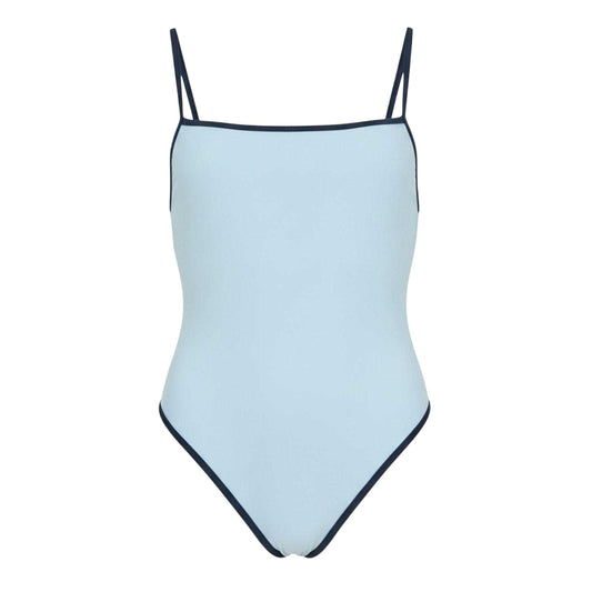 Baby Blue - Front - Jack Wills Womens-Ladies Contrast Detail One Piece Swimsuit