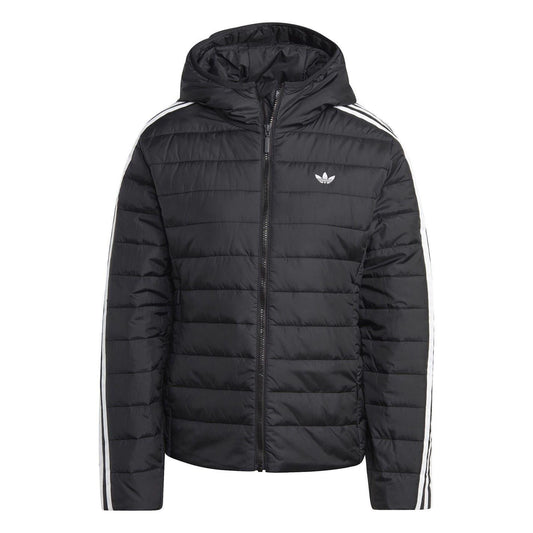 Black - Front - Adidas Womens-Ladies Originals Slim Hooded Jacket