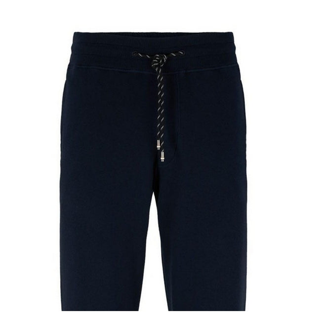 Dark Blue - Back - Boss Mens Lacri Jogging Bottoms