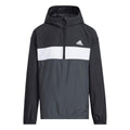 Black - Front - Adidas Childrens-Kids Anorak Woven Waterproof Jacket