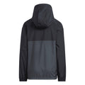 Black - Back - Adidas Childrens-Kids Anorak Woven Waterproof Jacket