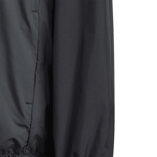 Black - Side - Adidas Childrens-Kids Anorak Woven Waterproof Jacket
