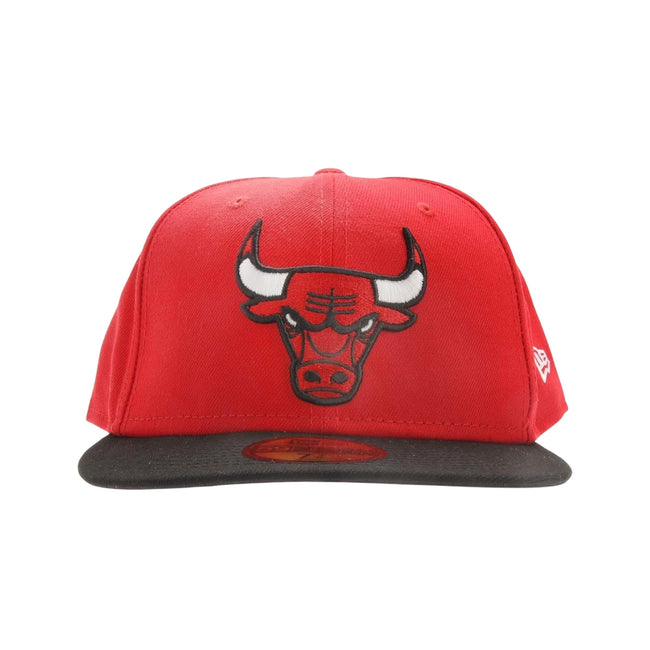 Red - Front - New Era NBA 59Fifty Chicago Bulls Baseball Cap
