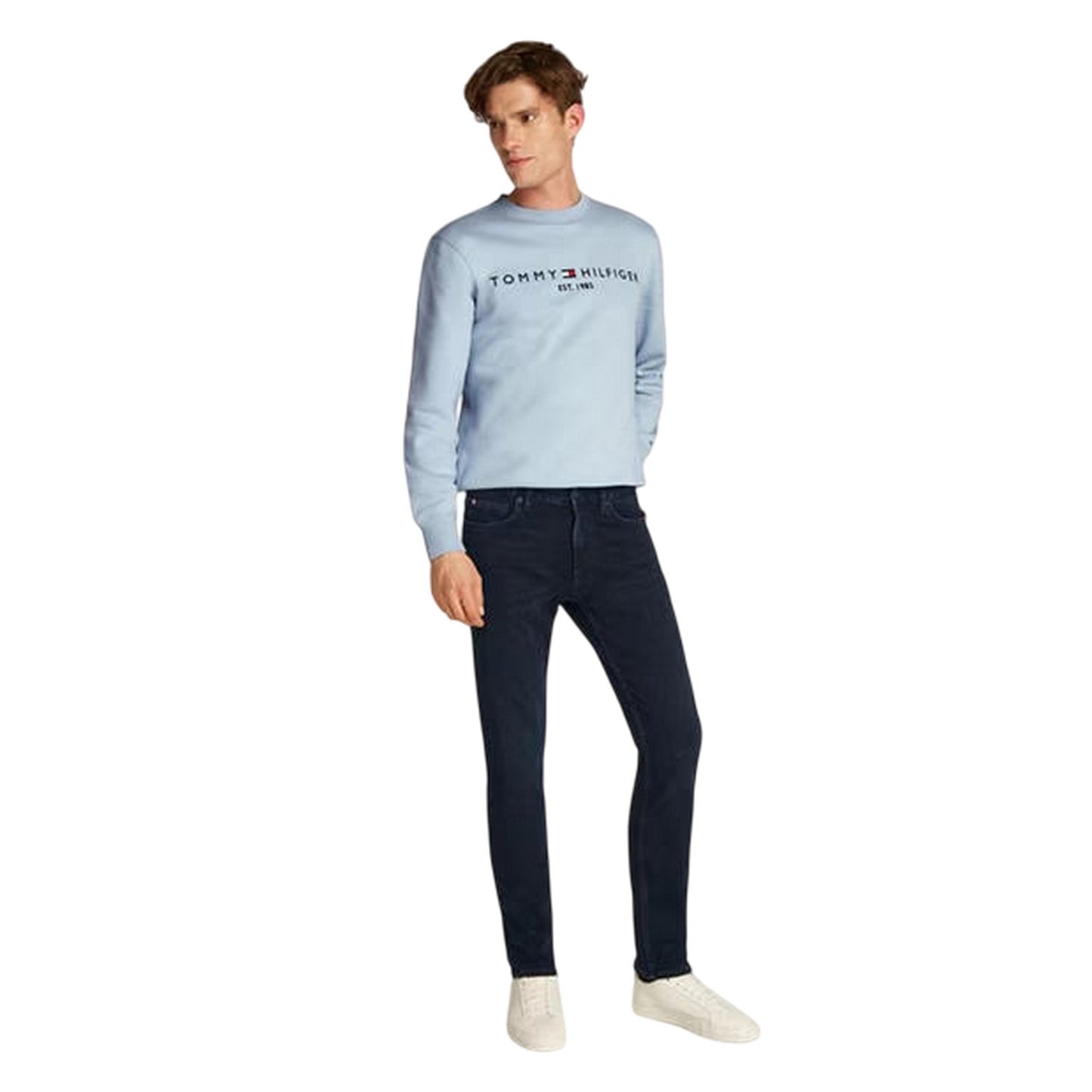 Blue Black - Lifestyle - Tommy Hilfiger Mens Denton Slim Jeans