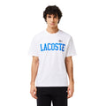 White - Pack Shot - Lacoste Mens Contrast Cotton Badge T-Shirt
