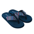 Navy - Front - Rocket Dog Womens-Ladies Adios Stark Contrast Striped Flip Flops