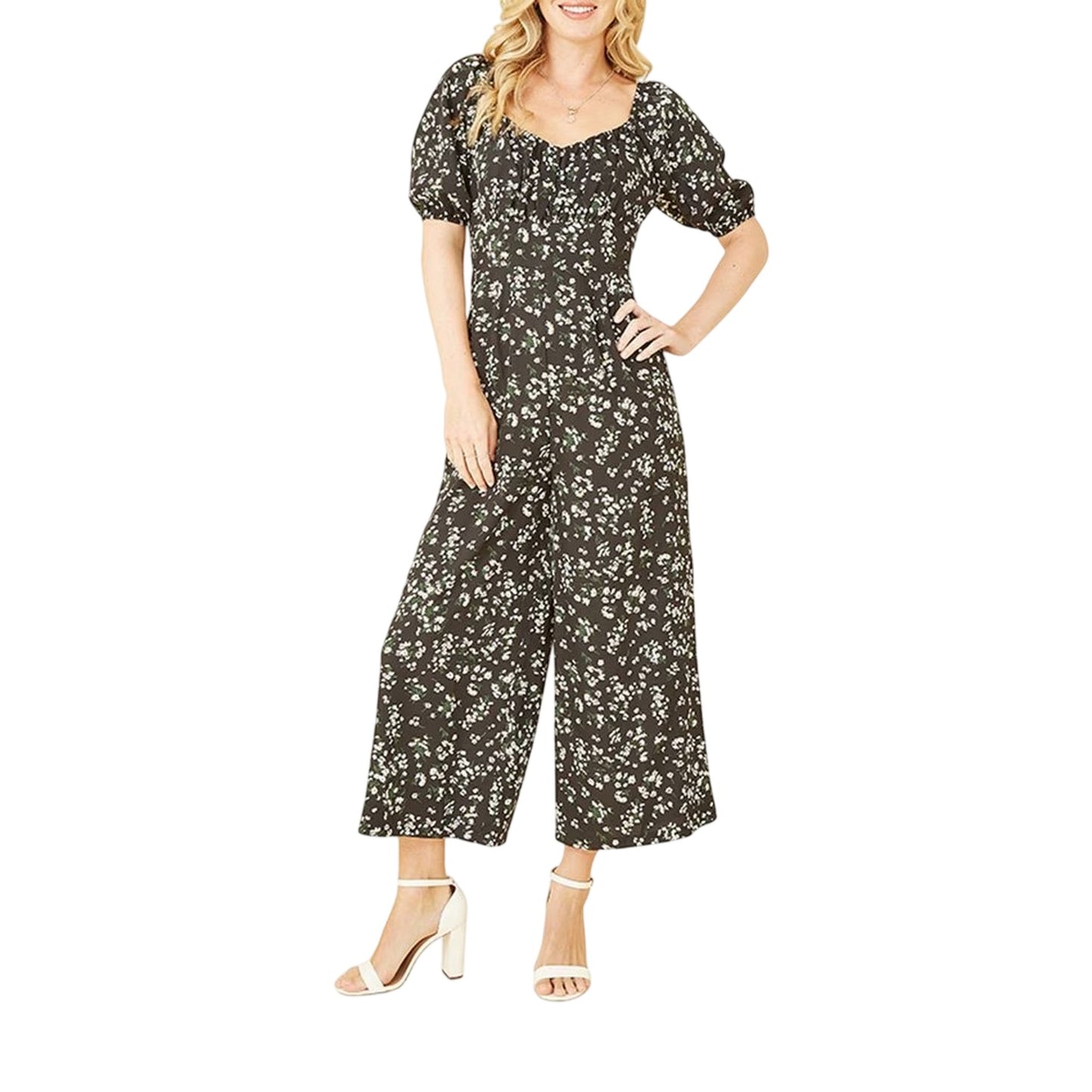 Black - Lifestyle - Mela London Womens-Ladies Daisy Sweetheart Jumpsuit