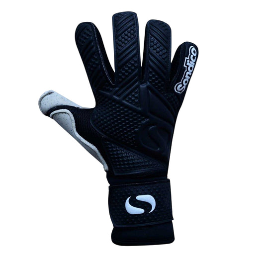 Black - Front - Sondico Childrens-Kids Aerolite Two Tone Football Goalkeeper Gloves