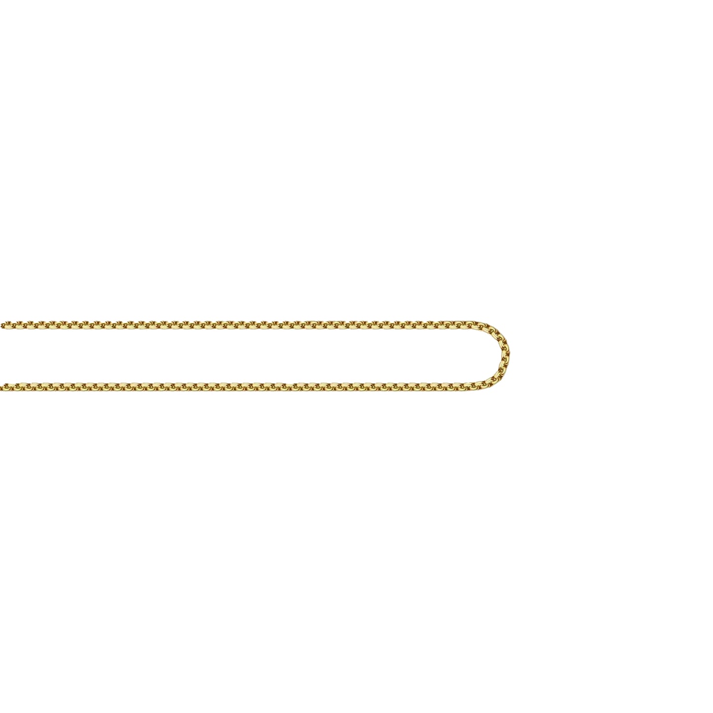 Gold - Side - Thomas Sabo Polished Metal Link Chain