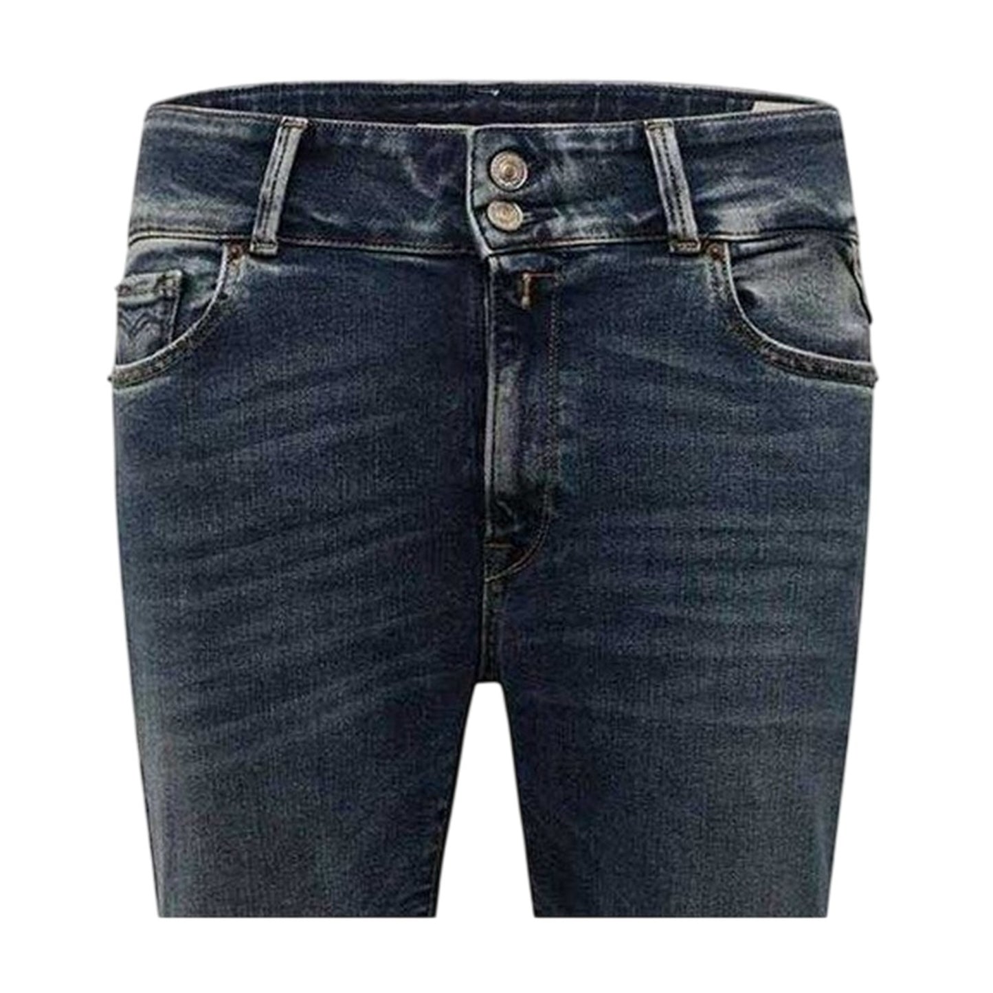 Blue - Side - Replay Womens-Ladies New Luz Bootcut Jeans