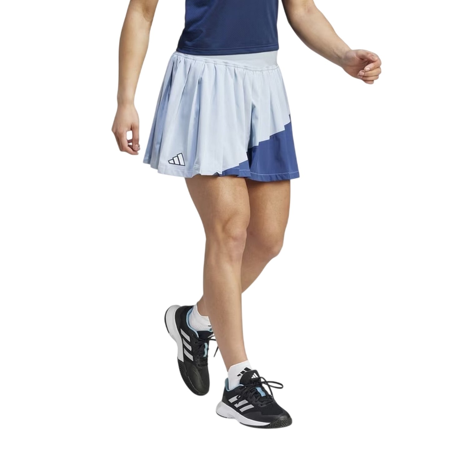 Light Blue-Blue - Side - Adidas Womens-Ladies Clubhouse Performance Tennis Skort