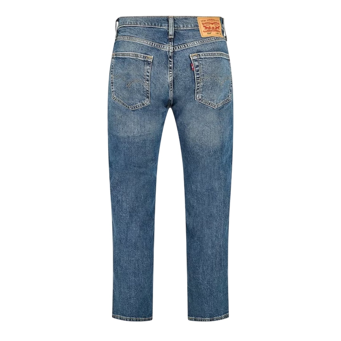 Broken Ways - Back - Levis Mens 514 Denim 5 Pockets Straight Leg Jeans